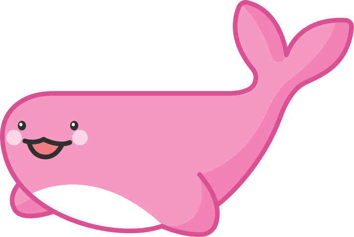 핑크색 고래 캐릭터 도레(DoRe)